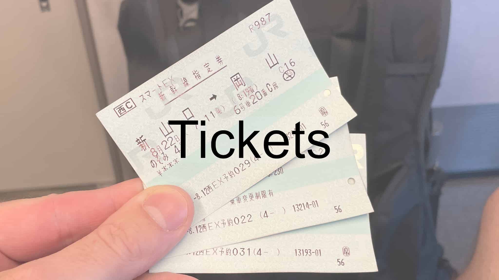 Tickets, Ticket, Discount Ticket, IC Card, JR Pass