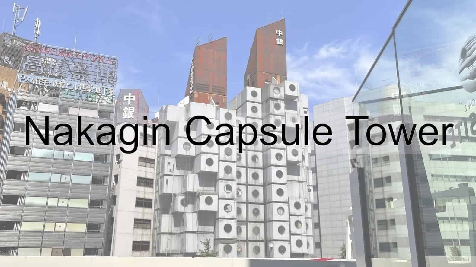 Nakagin Capsule Tower, Kisho Kurokawa, Tokyo Metropolis, Tokyo, Japan